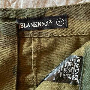 BlankNYC Camo Denim Skirt - Size 27